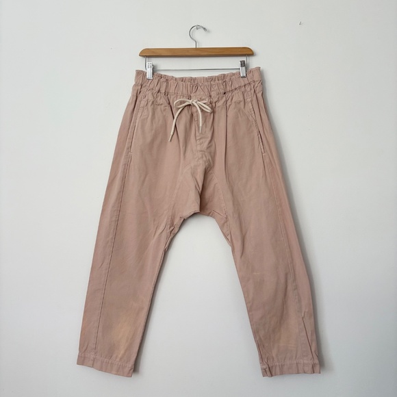 Bassike drop crotch pink pants - Picture 2 of 8